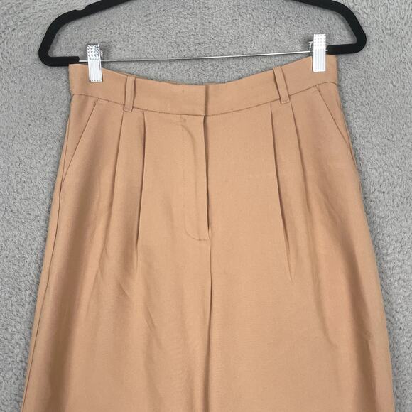 Abercrombie and Fitch Pants Womens 29 / 8L Tan Camel Trousers Wide Leg Straight - Picture 2 of 13